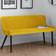 Julian Bowen Luxe High Back Mustard Bench