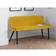 Julian Bowen Luxe High Back Mustard Bench