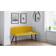 Julian Bowen Luxe High Back Mustard Bench