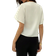Shein Aloruh Elegant Bat Wing Sleeve Double-Breasted Open Front Solid Color Simple White Shirt