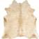 vidaXL Real Cowhide Beige 150x170cm