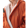Passenger Escapism Recycled Sherpa Lined Changing Robe Unisex - Rust