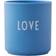 Design Letters Favorite Love Sky Blue Krus 25cl