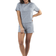 Sara Rib Pyjama Set - Grey