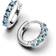 Pandora Light Blue Huggie Earrings - Silver