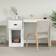 vidaXL 816472 White Skrivbord 50x115cm