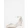 Quiz Wide Fit Diamante Court Heels - Silver