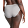 Victoria's Secret Seamless High-Leg Brief Panty - Heather Grey Stripes