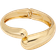 Shein 1 Pc Snake Design Minimalist Golden Color Metal Open Cuff Bangle Bracelet