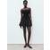Mango Combined Gathered Mini Dress - Black