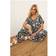 Yours Paisley Print Wide Leg Jumpsuit - Black/White