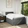vidaXL mit Matratze 120x200 cm Grau Boxspringbett