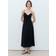 Mango Long Dress With Bow Neckline Dam Maxiklänningar - Black