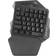Plyisty Single Hand Gaming Keyboard, 35 Keys, 2.4G Wireless RGB Lighting Gaming Keyboard Compatible for Win98SE/Win 2000/Win XP/Vista/Win 7/Win 10, Type-C Interface, Default