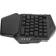 Plyisty Single Hand Gaming Keyboard, 35 Keys, 2.4G Wireless RGB Lighting Gaming Keyboard Compatible for Win98SE/Win 2000/Win XP/Vista/Win 7/Win 10, Type-C Interface, Default
