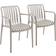 tectake Alcudia - Taupe 2-pack Garden Dining Chair
