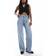 Monki Yoko High Waist Wide Leg Jeans - Blue