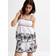 New Look Women's Floral Embroidered Shorts - White