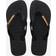 Havaianas Logo Metallic Flip Flops - Black