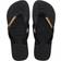 Havaianas Logo Metallic Flip Flops - Black