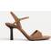 Stradivarius Leather High-Heel Sandals - Brown