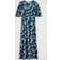 Seasalt Cornwall Half Sleeve Maxi Dress - Crayon Floral Dark