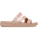 Crocs Getaway Patent Strappy Slides - Pink Caramel