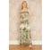 Yumi Green Floral Print Wide Leg Jumpsuit - Green
