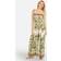 Yumi Green Floral Print Wide Leg Jumpsuit - Green