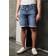 Street One Men Männer Relaxed Fit Jogg Jeansshorts - Blue Denim