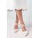 Coast Wide Fit Treat Cross Strap Pointed Block Heel Court Shoes - White