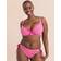 Curvy Kate Holiday Check Scooped Balcony Bikini Top - Raspberry Pink