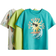 H&M 3-pack T-shirt med tryck - Turkos/Surfbrädor