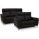 FurnHouse Selesta Black Sofa 162cm 2 personers