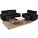 FurnHouse Selesta Black Sofa 162cm 2 personers