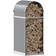 vidaXL Log Holder Light Grey 40 x 45 x 100 cm Galvanised Steel