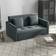 Homcom Convertible Dark Grey Sofa 152cm 2 Seater