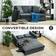 Homcom Convertible Dark Grey Sofa 152cm 2 Seater