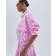 River Island Long Sleeve Cropped Broderie Shirt - Pink