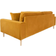House Nordic Lido Mustard Yellow Sofa 210cm 3 Seater