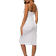 LB Lifebest Full Slips Cami Long Spaghetti Dress - White