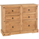 SECONIQUE Corona Distressed Waxed Pine Chest of Drawer 133x104.5cm