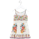 River Island Mini Girls Del Maar Floral Dress - White