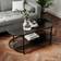 Dunelm Sofia Black Coffee Table 55.5x110cm