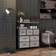 Homcom Storage Organiser Unit Grey Chest of Drawer 79x101cm