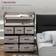 Homcom Storage Organiser Unit Grey Chest of Drawer 79x101cm