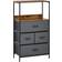 Homcom Storage Unit Black Chest of Drawer 58x103.1cm