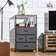 Homcom Storage Unit Black Chest of Drawer 58x103.1cm