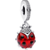Pandora Ladybird Dangle Charm - Silver/Red/Transparent