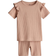 H&M Baby 2-Piece Ribbed Cotton Set - Beige